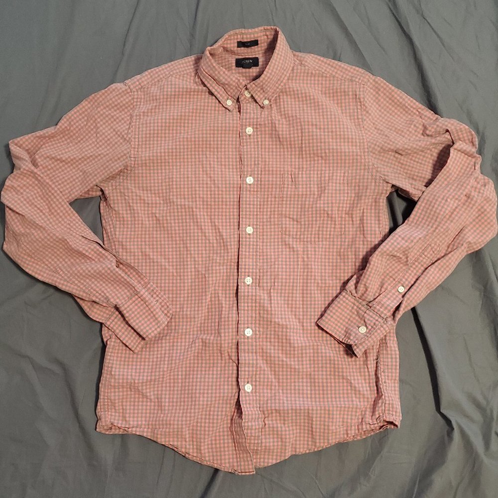 J Crew Factory Adult Mens Small Slim Washed Shirt
